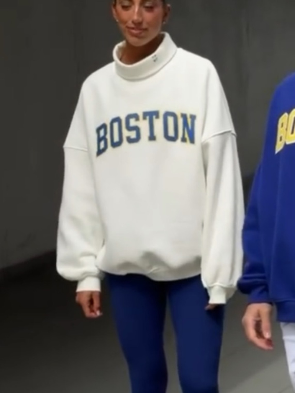 1987 The Label Boston Marathon Mock Neck Sweatshirt